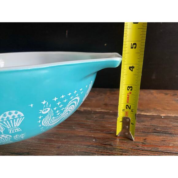 Vintage PYREX #444 Amish Butterprint Cinderella 4qt Mixing Bowl - Picture 11 of 11